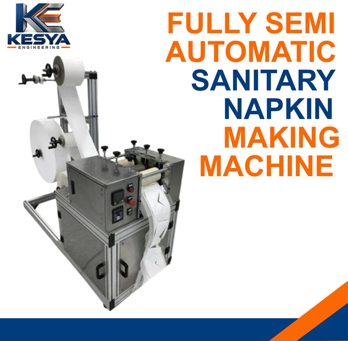 Fully Semi Automatic Sanitary Napkin Making Machine in Kolkata